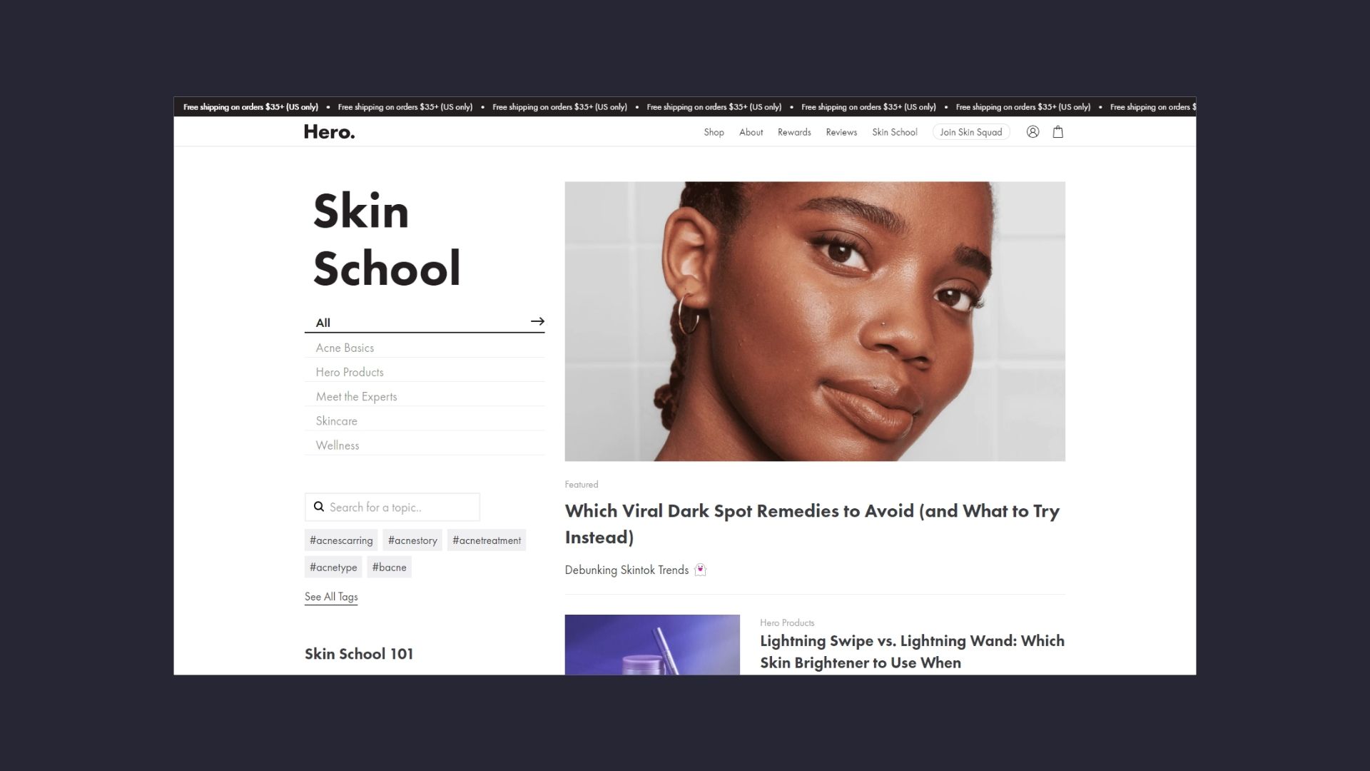 Skincare and health blog inspiration - Skin School