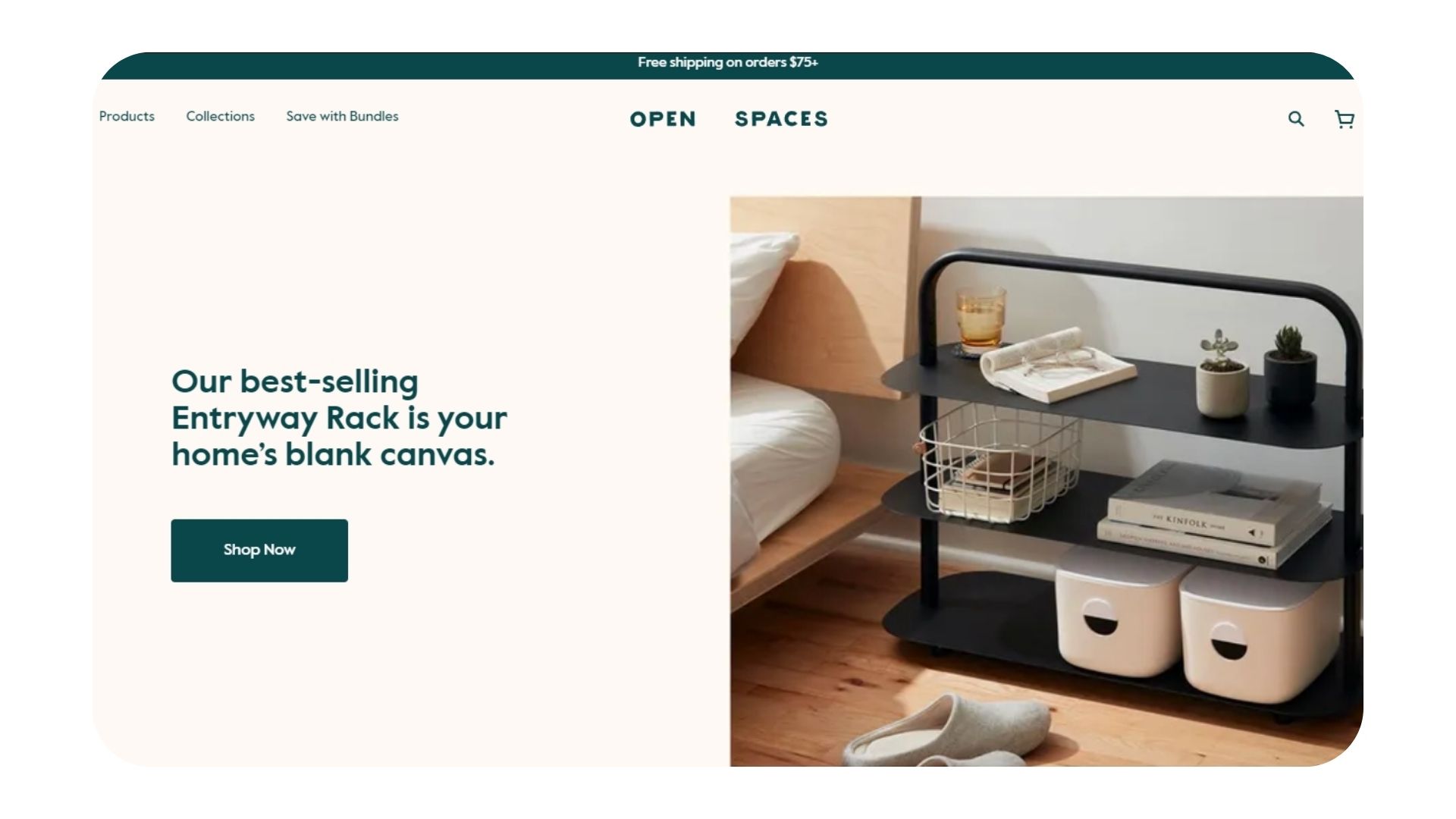 Home Interior eCommerce website structure