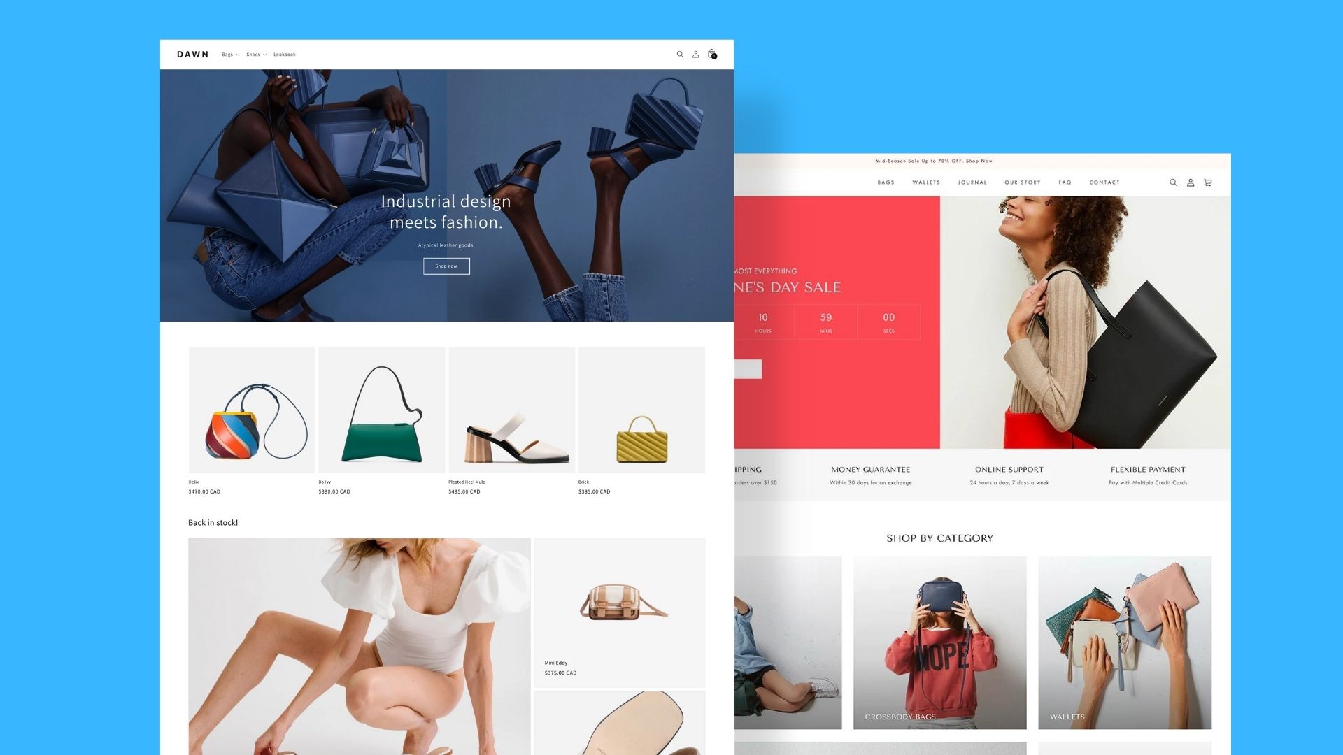 Clothing Brand Website Themes