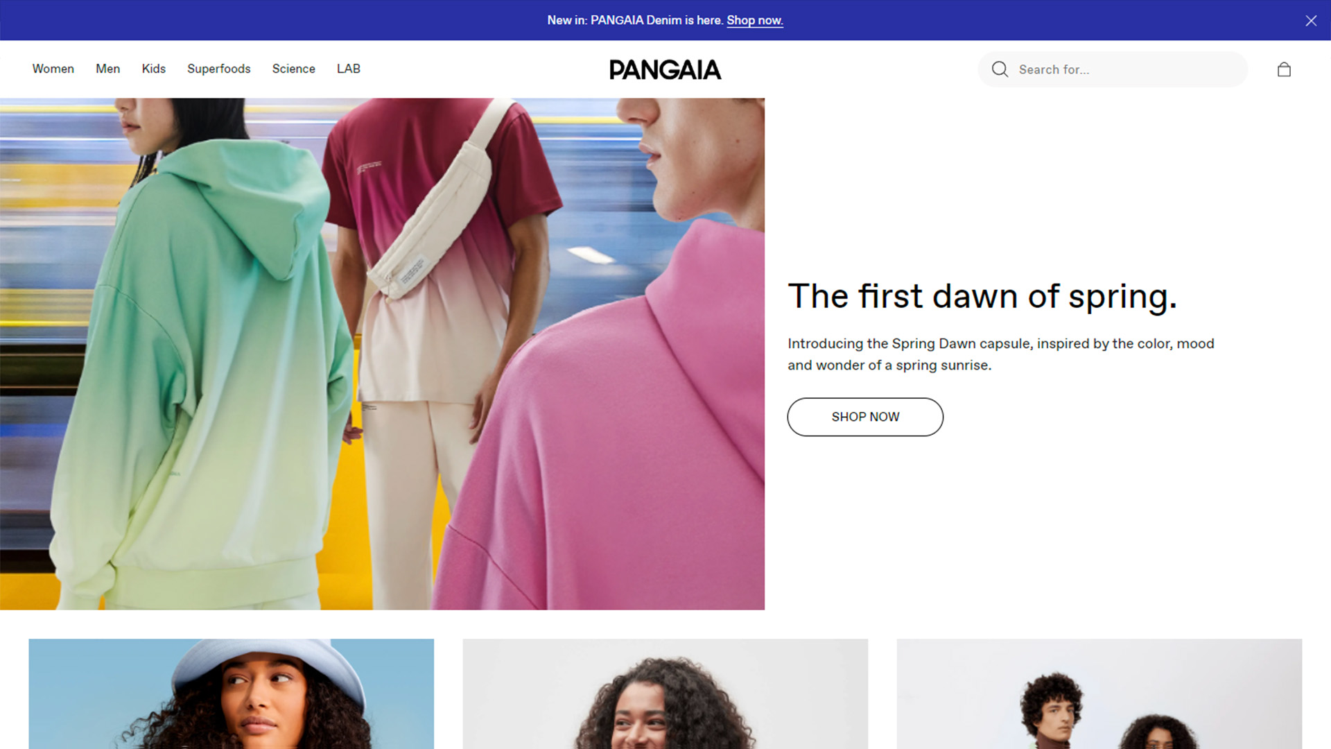 Colorful Clothing Brand Web Design