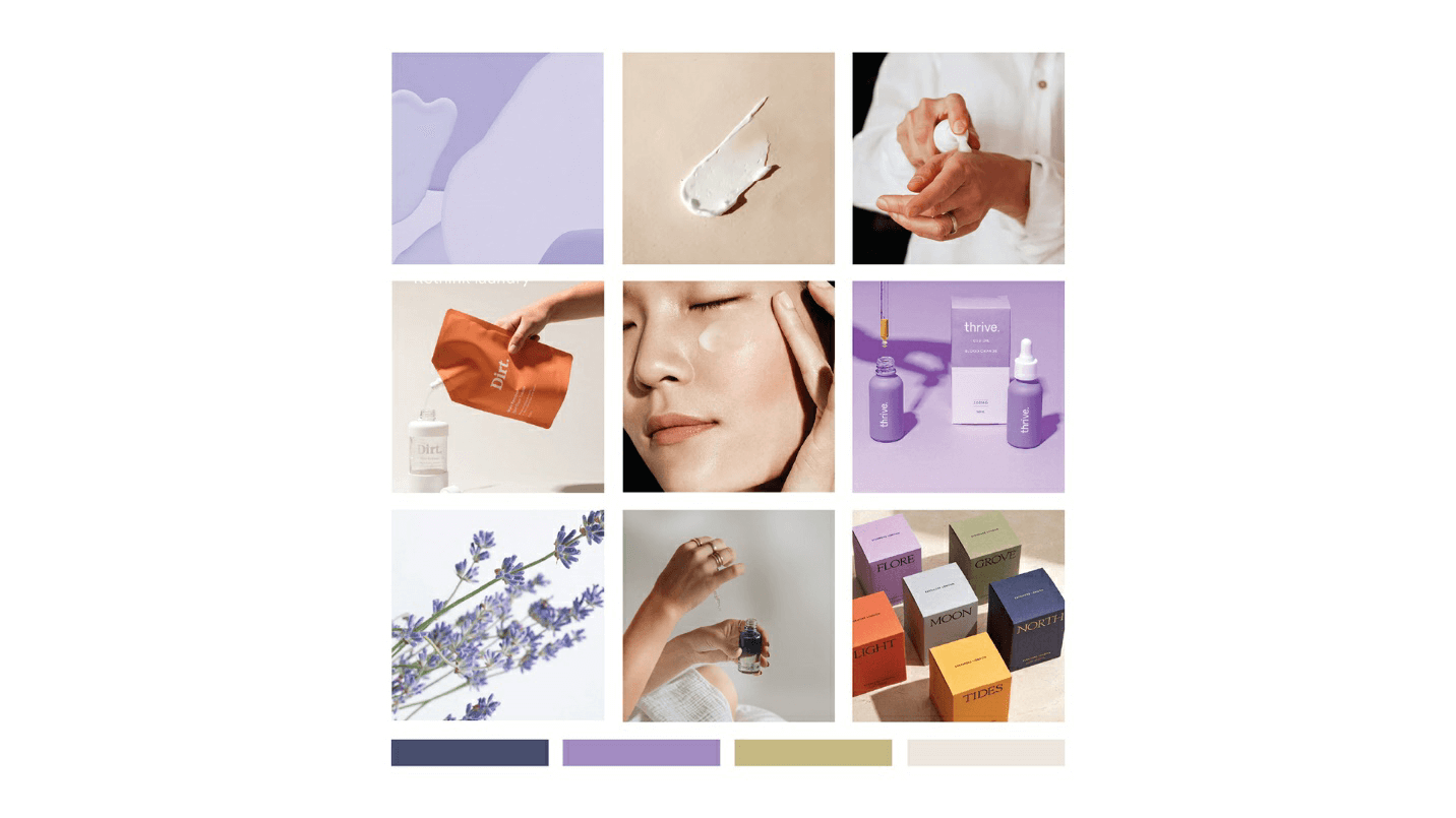 Cosmetic Brand Strategy Moodboard - Gloss