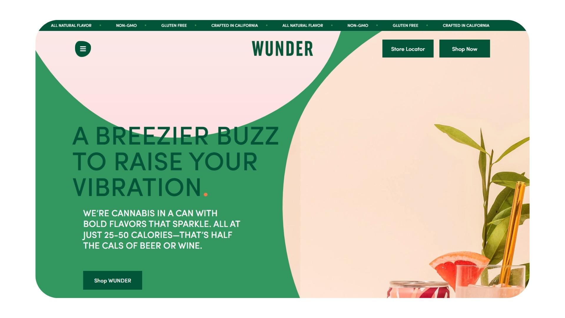 Wunder Cannabis Website Design