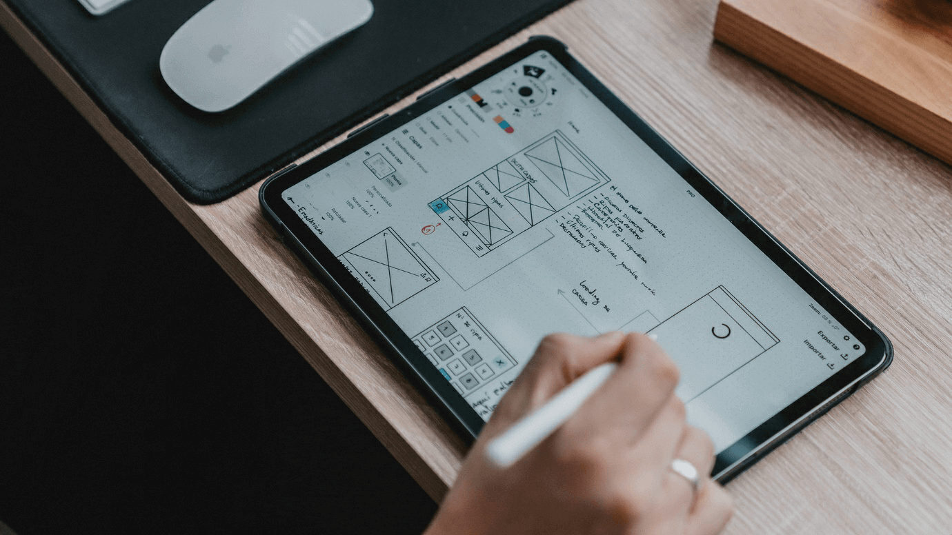 Online store wireframes structure