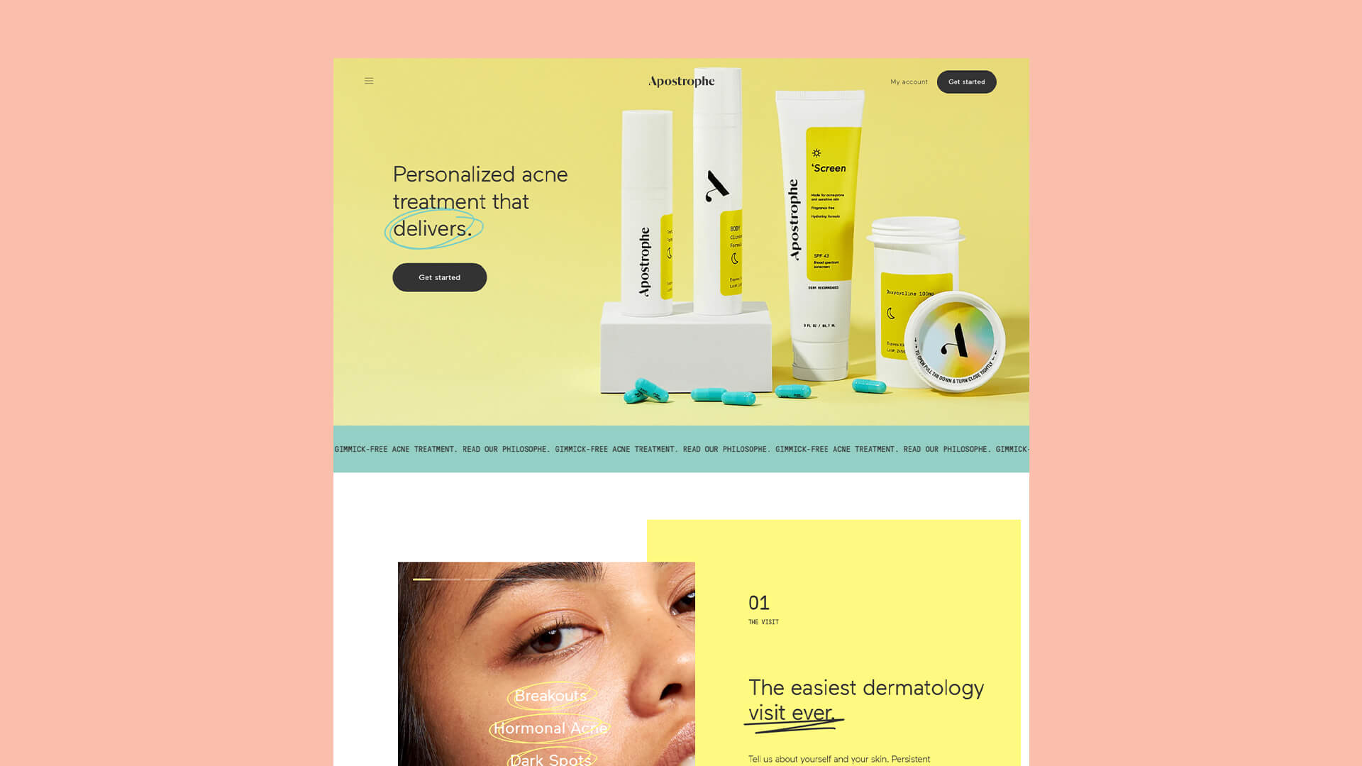 Skincare Treatments - Branding by Apostrophe